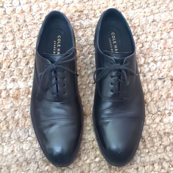 Cole Haan Broadway Leather Cap-Toe Oxfords Grand OS Technology Comfort 9.5 - Picture 2 of 9